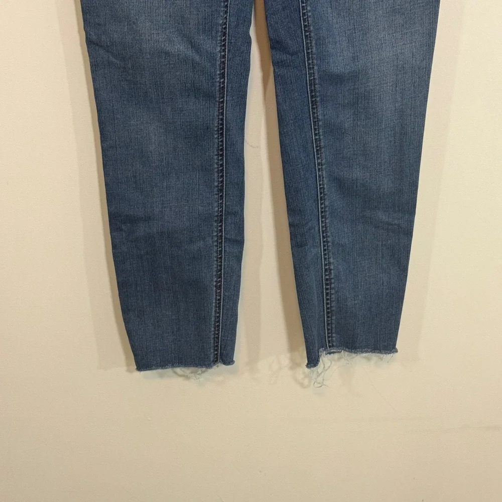 Matilda Jane Womens 6 Blue Raw Hem High Rise Skinny Crop Just Imagine